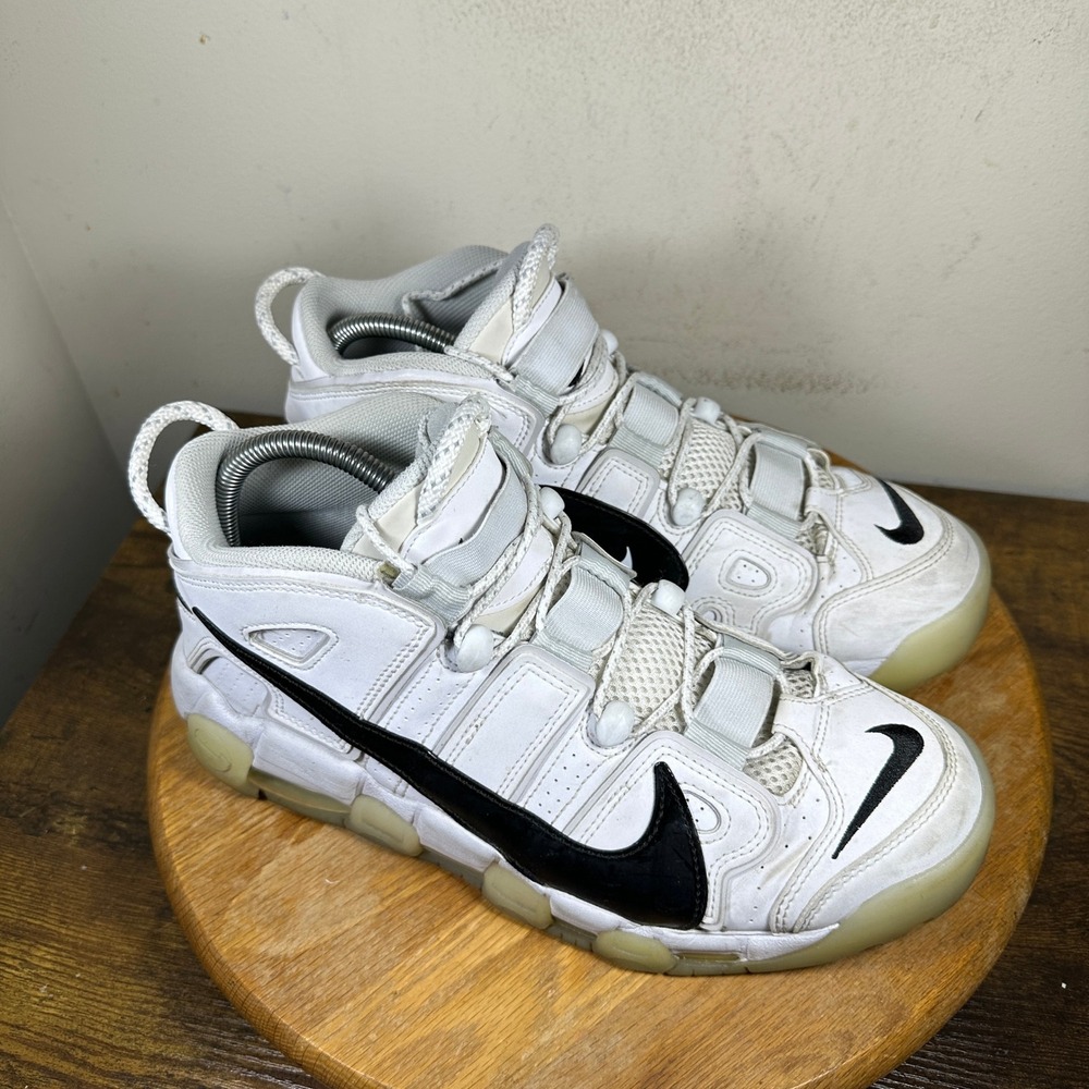 Nike Air More Uptempo Copy Paste White Black Mens Shoes DQ5014-100 Size 10